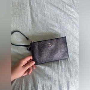 Coach wristlet sparkly black 🖤✨
